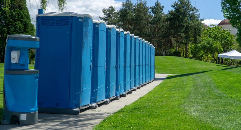 we can help you calculate the appropriate number of porta potties needed for your event based on the expected attendance